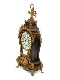 A Louis XV Style Gilt Bronze Mounted Bracket Clock