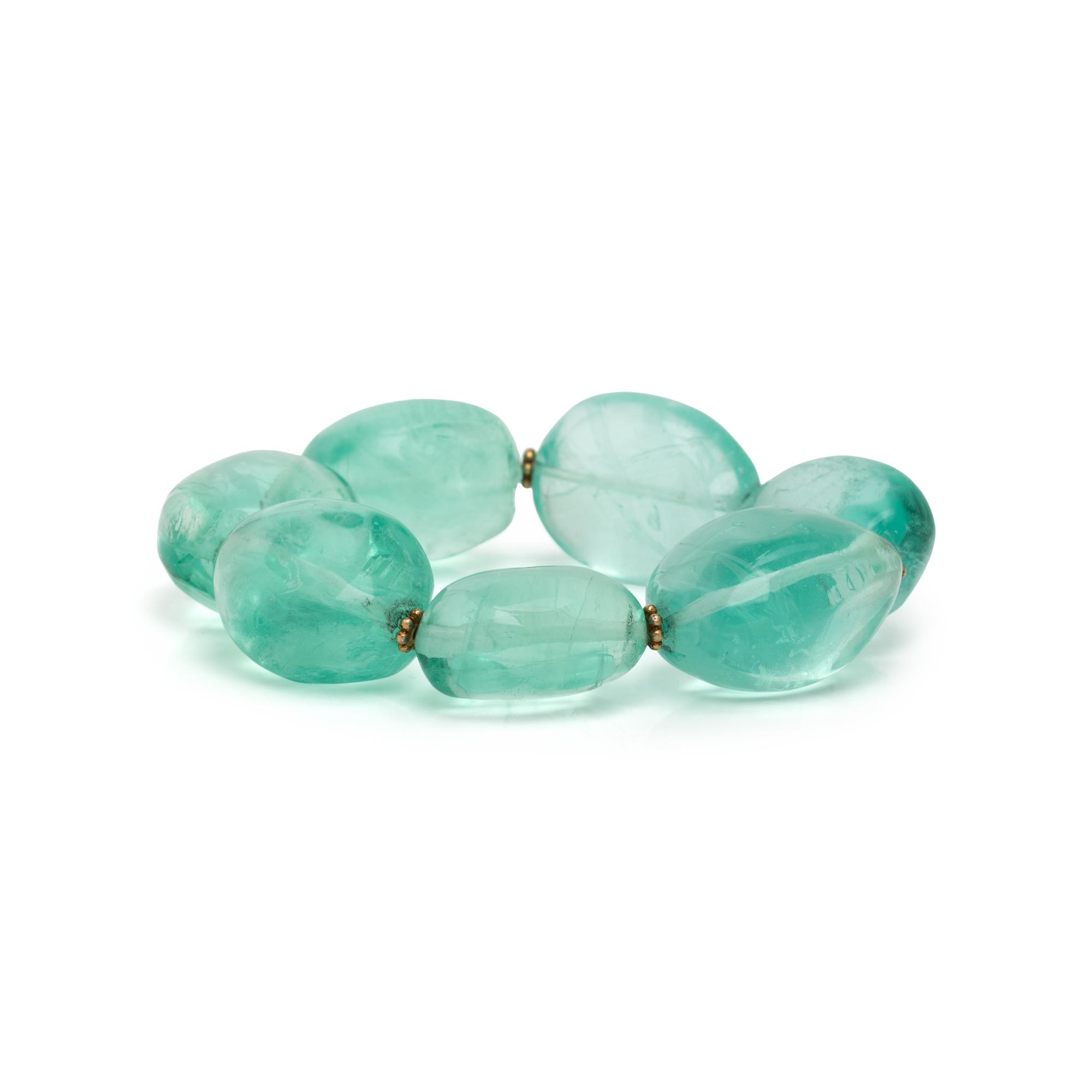 FLUORITE BEAD BRACELET