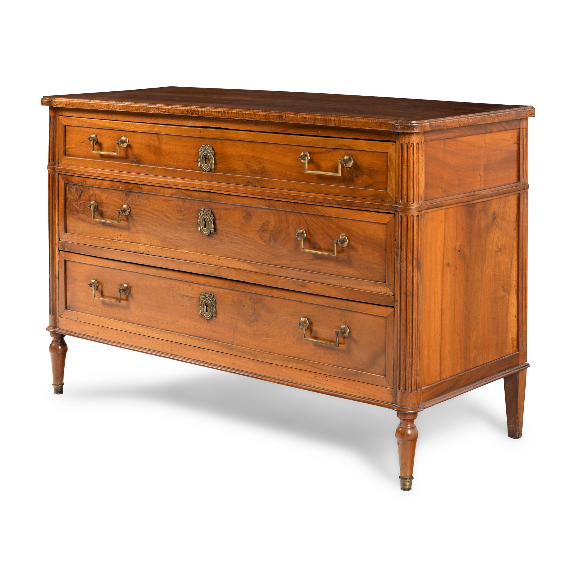A Directoire Walnut Commode
