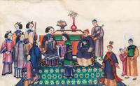 A Group of Twelve Chinese Export Pith Paintings