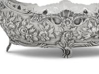 An S. Kirk and Son Coin Silver Repousse Twin-Handled Serving Bowl