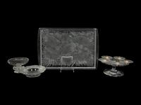 A Group of Four Lalique Table Articles
