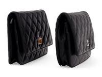 Two Chanel Black Quilted Leather Wallet Bags, 2006-2009