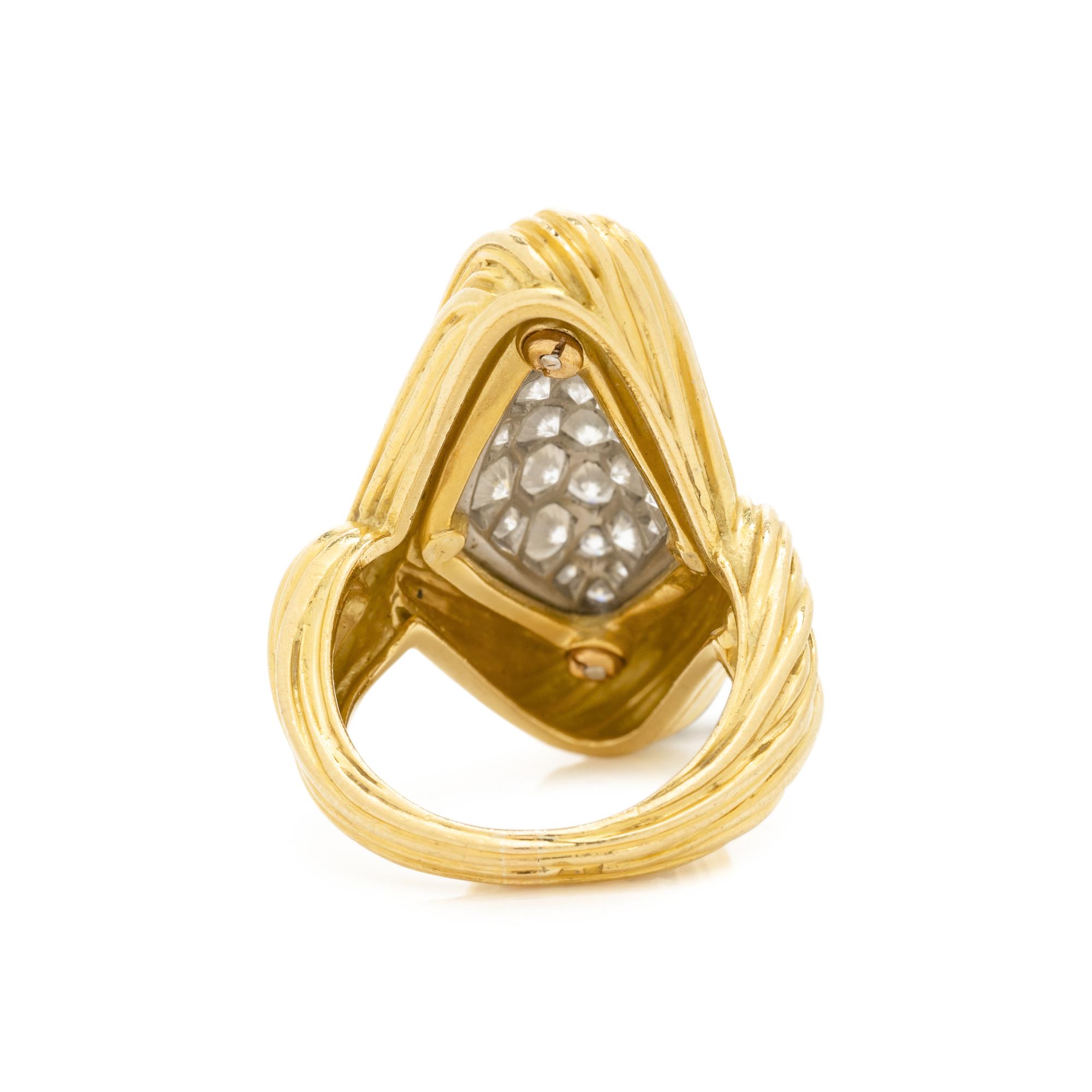 BICOLOR GOLD AND DIAMOND RING