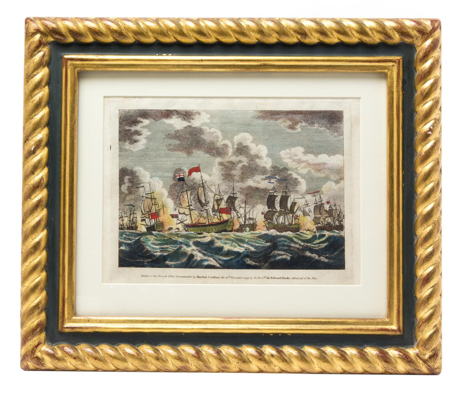 Three English Handcolored Engravings 7 x 9 7/8 inches. — 19TH CENTURY