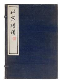 [CHINESE WOODBLOCK PRINT] Beijing Jian Pu. Beijing: Rong Bao Zhai, 1958. 1958年版榮寶齋《北京笺譜》木版水印一函六冊