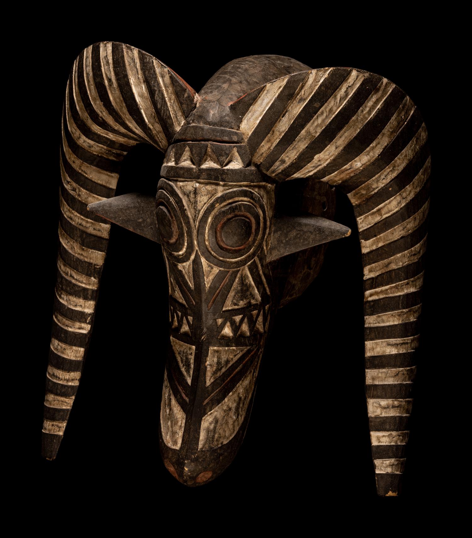 Two Mossi Wood Masks