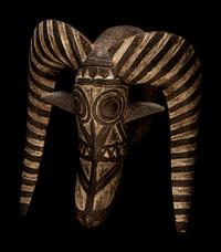 Two Mossi Wood Masks