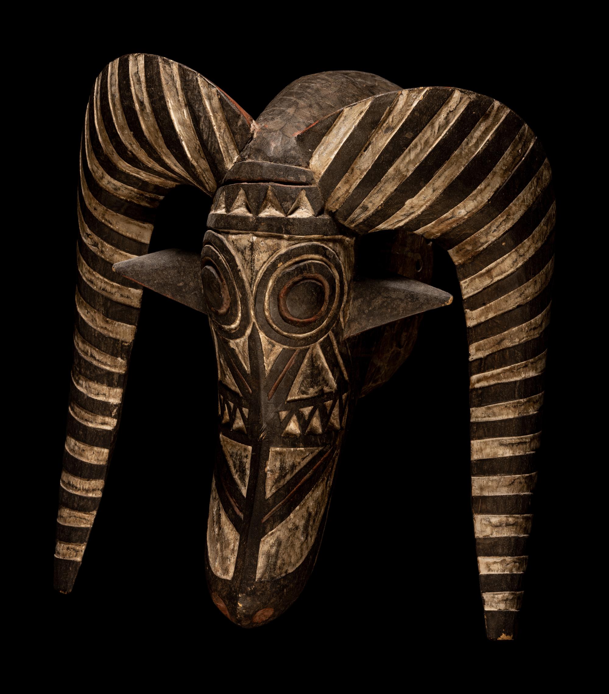 Two Mossi Wood Masks