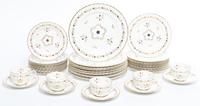A Royal Worcester Partial Dinner Service Diameter of dinner plates 10 1/4 inches. — 20TH CENTURY