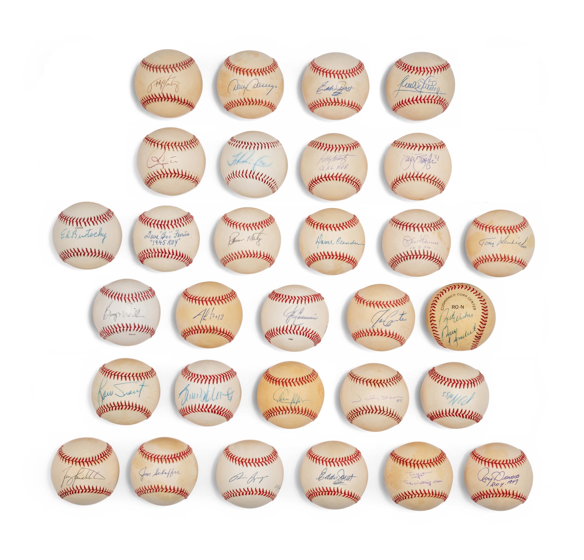 Bases Loaded Signed Autograph Baseball Group No. 23