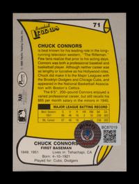 A 1988 Pacific Chuck Connors The Rifleman Signed Autograph Baseball Card No. 71 (Beckett Authentication Services Certified)