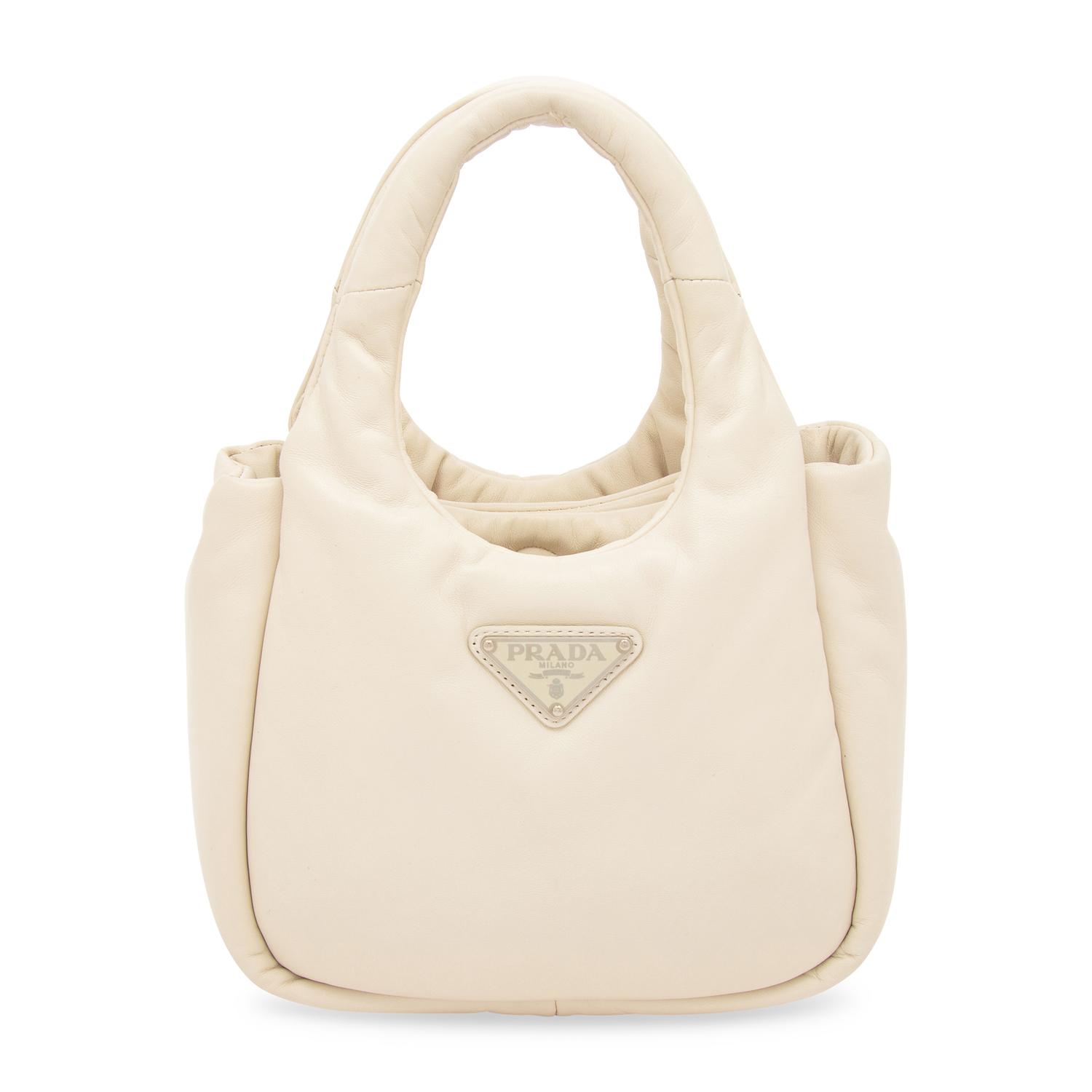 PRADA, SMALL PADDED LEATHER TOTE