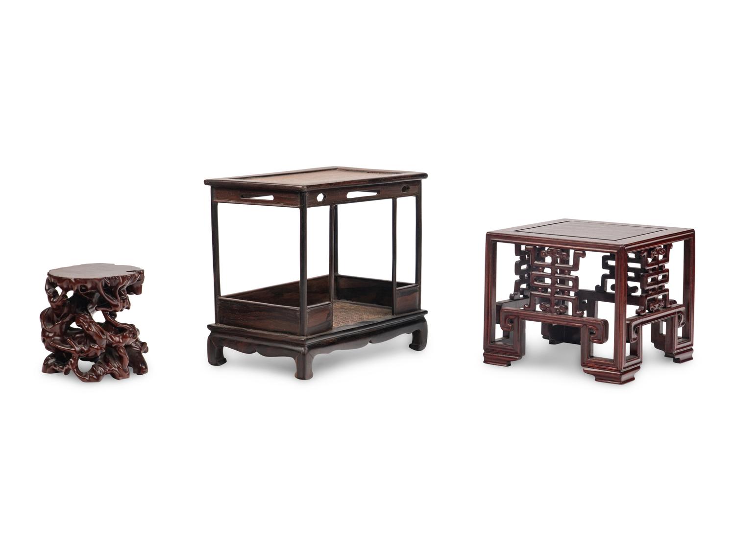 Three Chinese Hardwood Stands