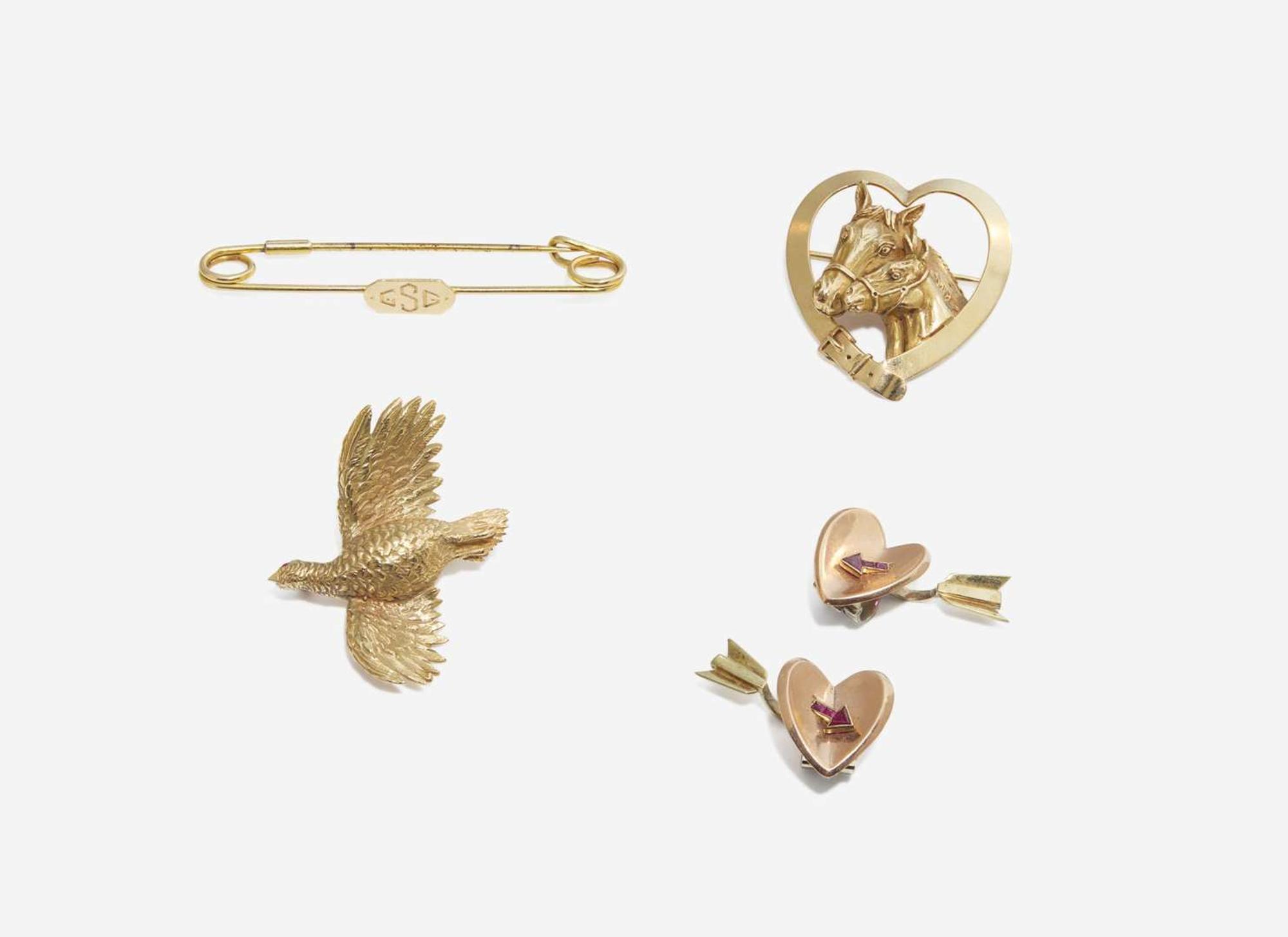 A Group of 14K Yellow Gold Jewelry