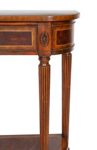 A George III Style Inlaid Mahogany Side Table