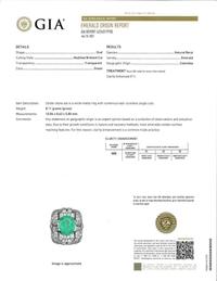 An Art Deco Columbian Emerald Diamond Ring c. 1920 GIA Certified