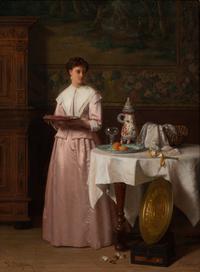 Woman in Sumptuous Interior