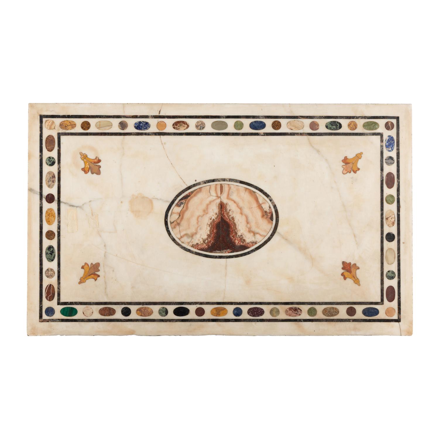 An Italian Specimen Marble Table Top