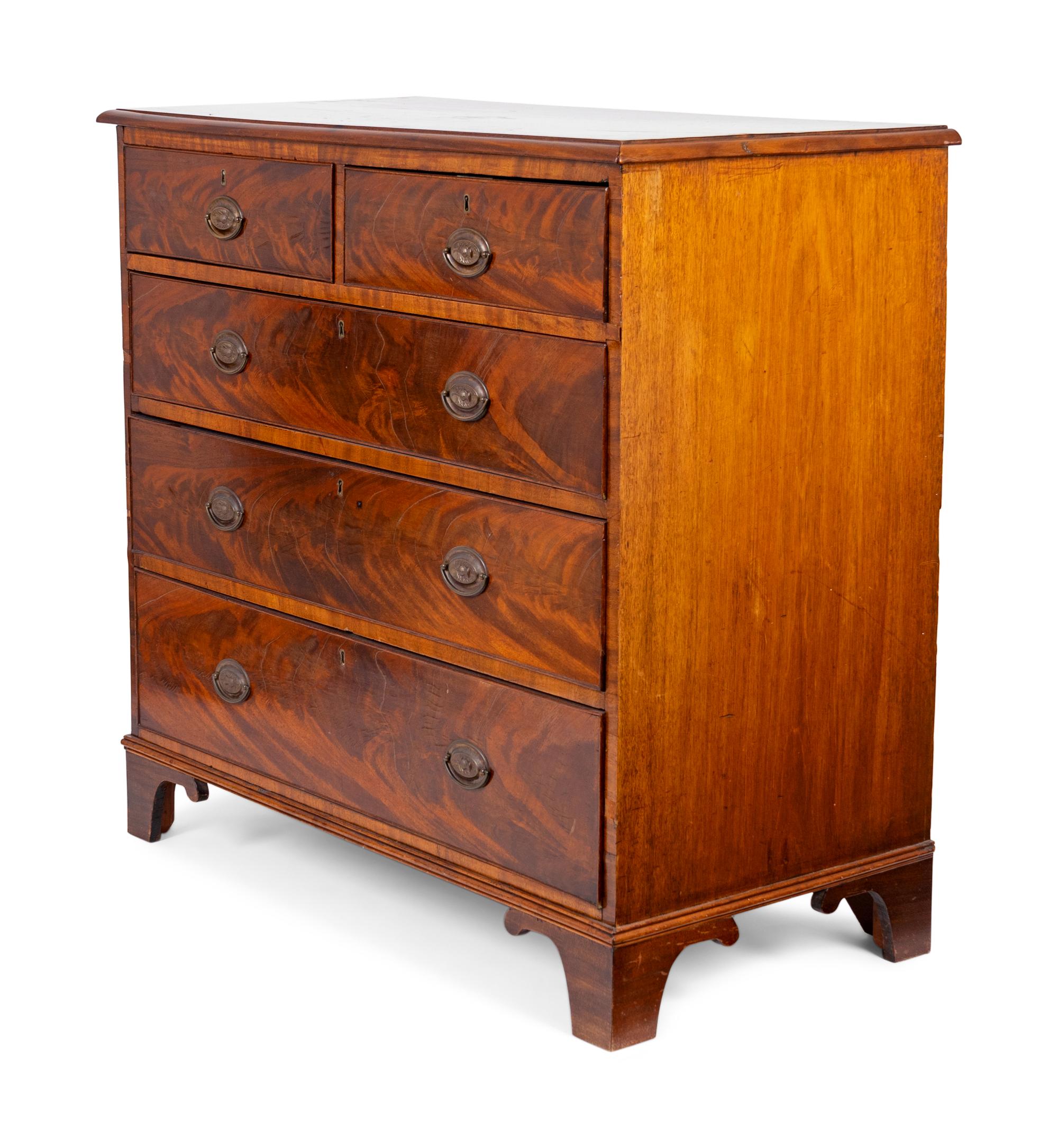 A George III Style Mahogany Chest of Drawers — 19TH CENTURY