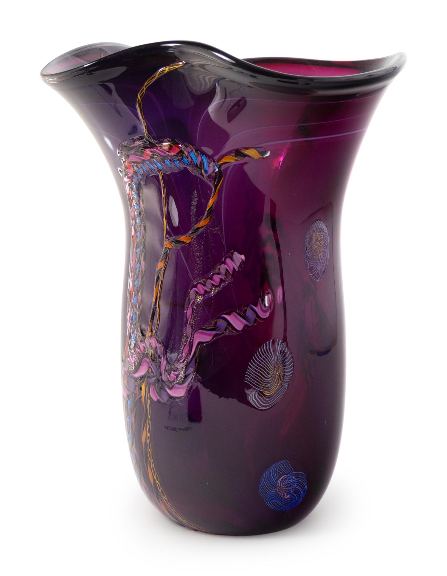 Monumental Vase, 1994 Bandon Glass Art Glass