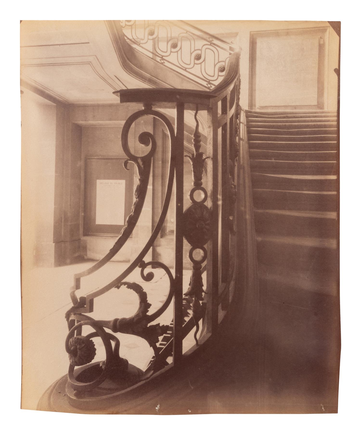 A group of four photographs ( Hôtel de Sully Charost, rue du Cherche-Midi 11 , 1904-1905; Hôtel de Fleury, rue des Saints-Pères 28 , 1905; 7 rue de l'Estrapade , 1905; Grille du chœr, èglise Saint Roch , 1912)