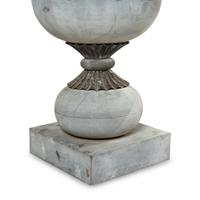 A Patinated Zinc Garden Urn
