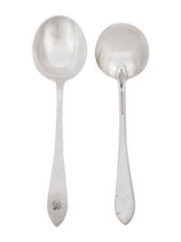 Twelve Tiffany and Co. Silver Soup Spoons