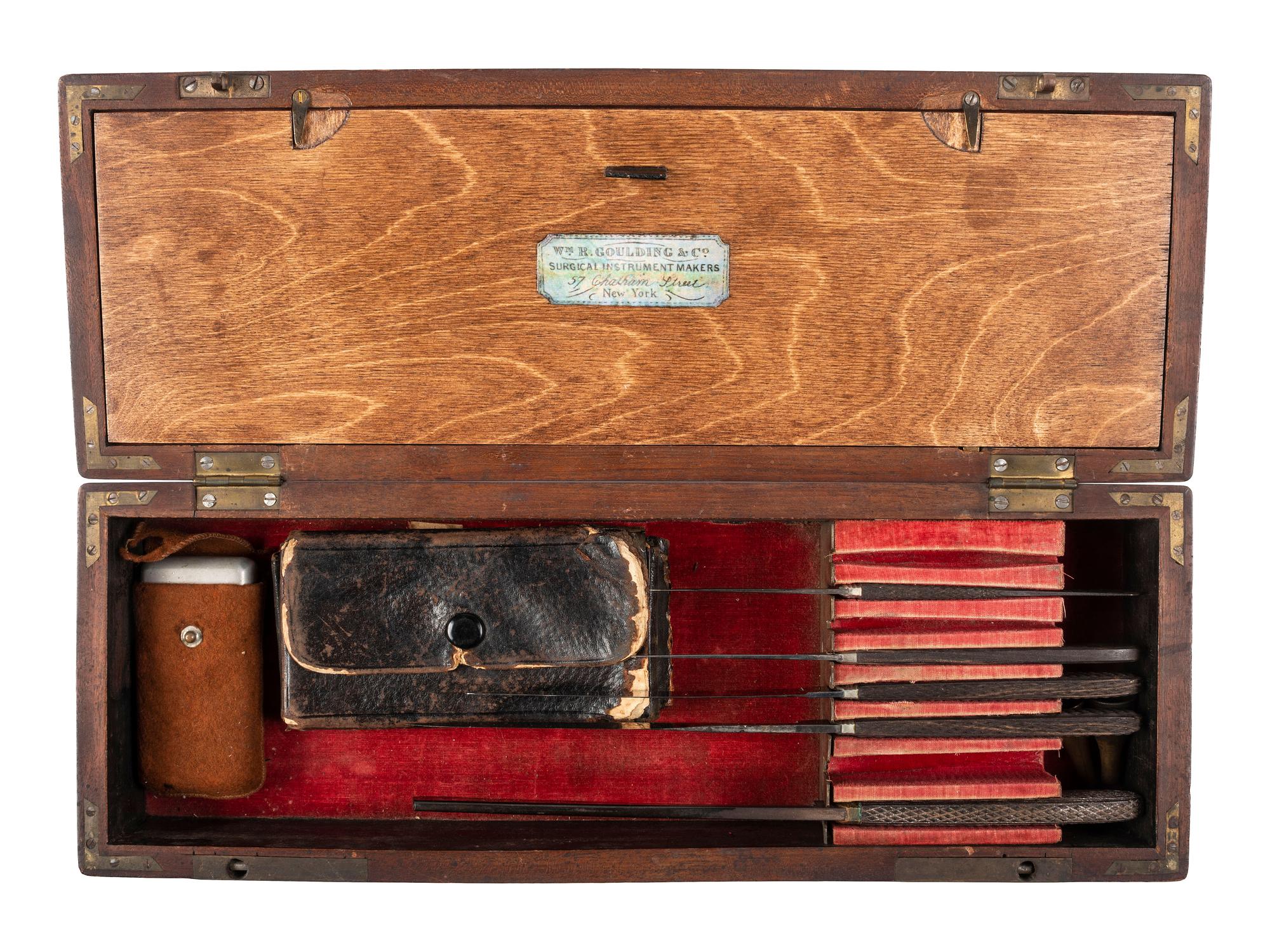 [MEXICAN WAR]. US Army surgical kit identified to Dr. Mariano Samaniego, who served as a surgeon during the Second Franco-Mexican War (1861-1867).