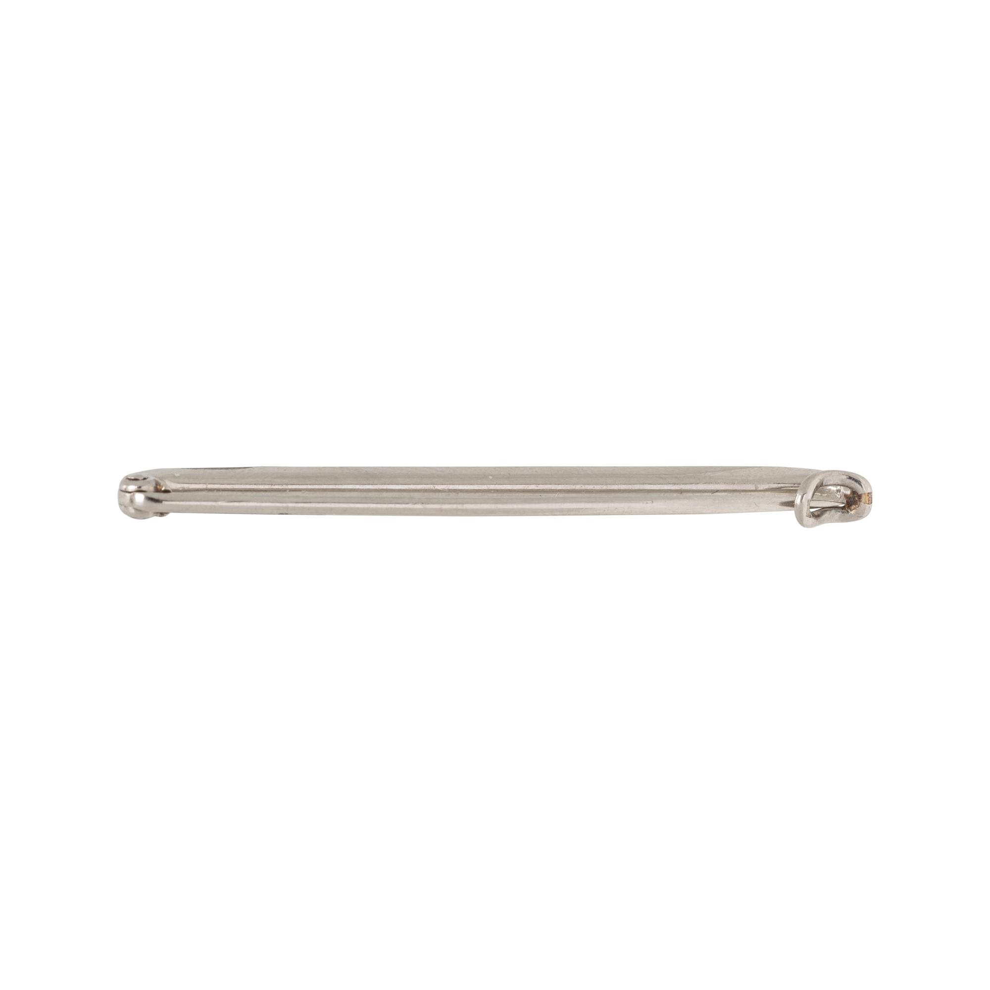 CARTIER, PLATINUM AND DIAMOND BAR PIN