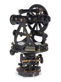 [SCIENCE & TECHNOLOGY]. W. & L.E. Gurley surveyor's transit and tripod, plus.