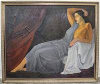 Continental School, (20th century), Reclining Nude