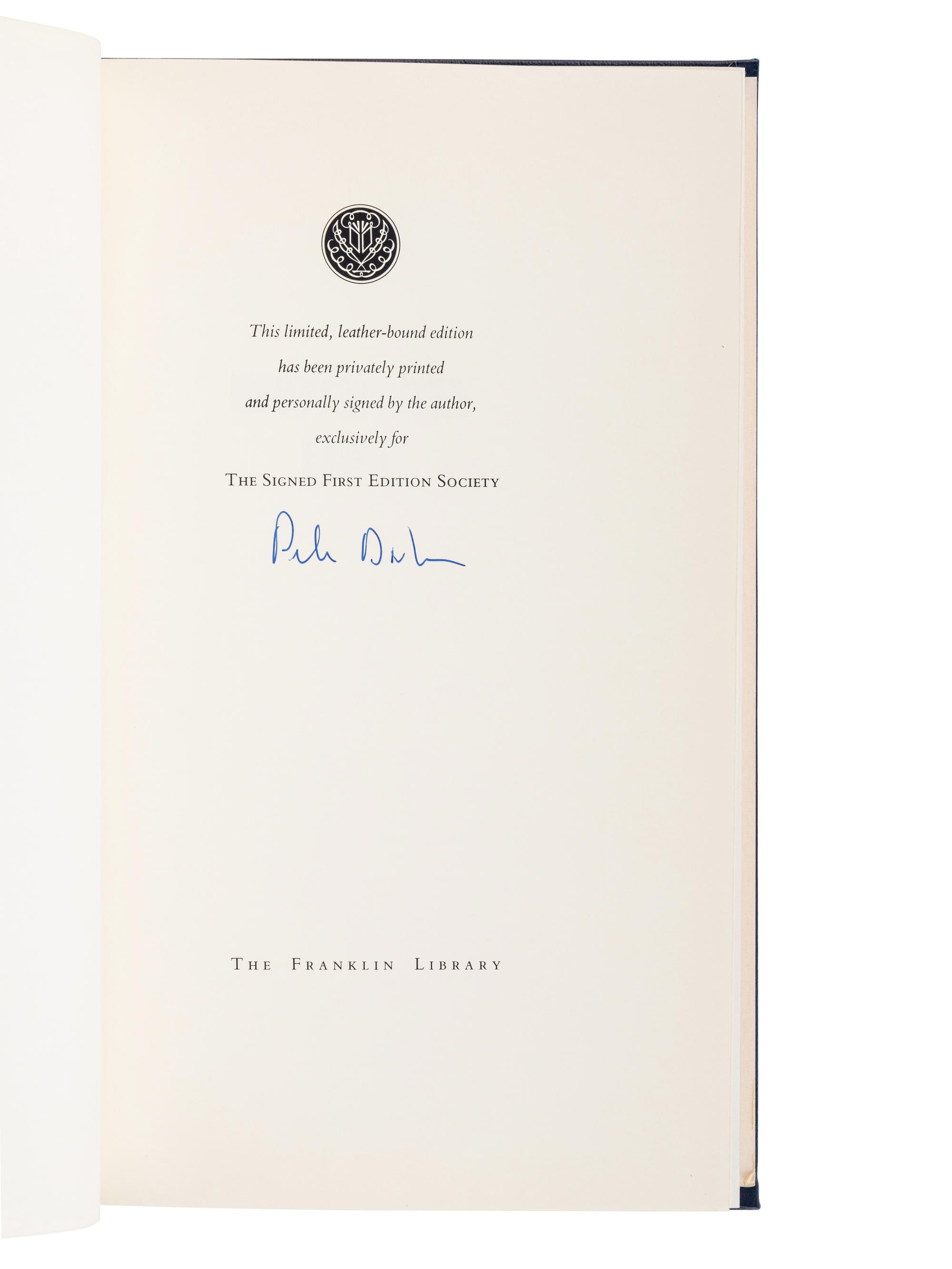 [LITERATURE -- BINDINGS]. A group of 18 finely bound volumes from the Easton Press and Franklin Library, MOST SIGNED, comprising: