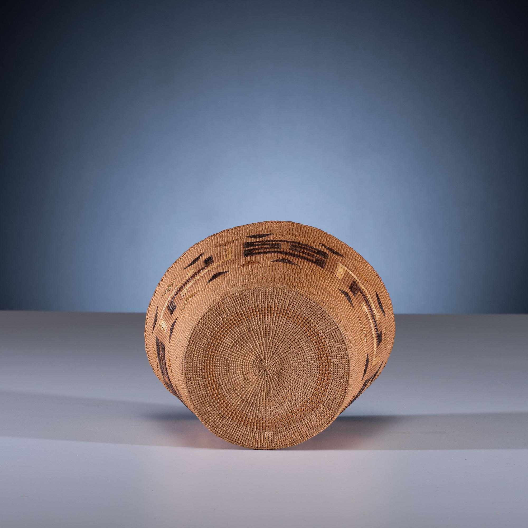 Tlingit Polychrome Basket