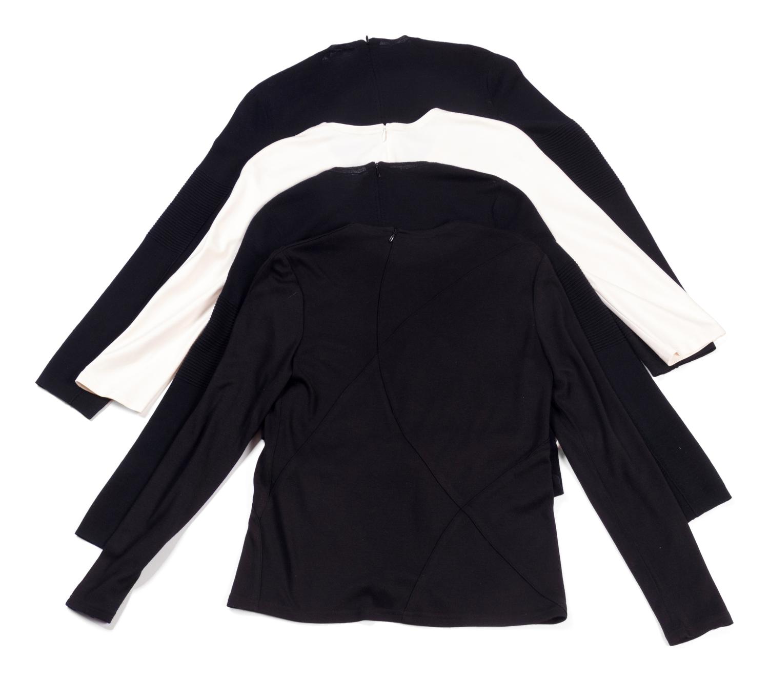 Four Ralph Rucci Knit Tops