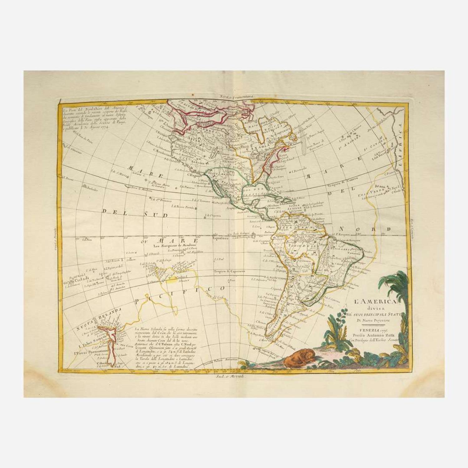 [Maps & Atlases] Zatta, Antonio Atlante novissimo, illustrato ed accresciuto sulle osservazioni, e scoperte fatte dai piu' celebri e piu' recenti geografi Tomo IV