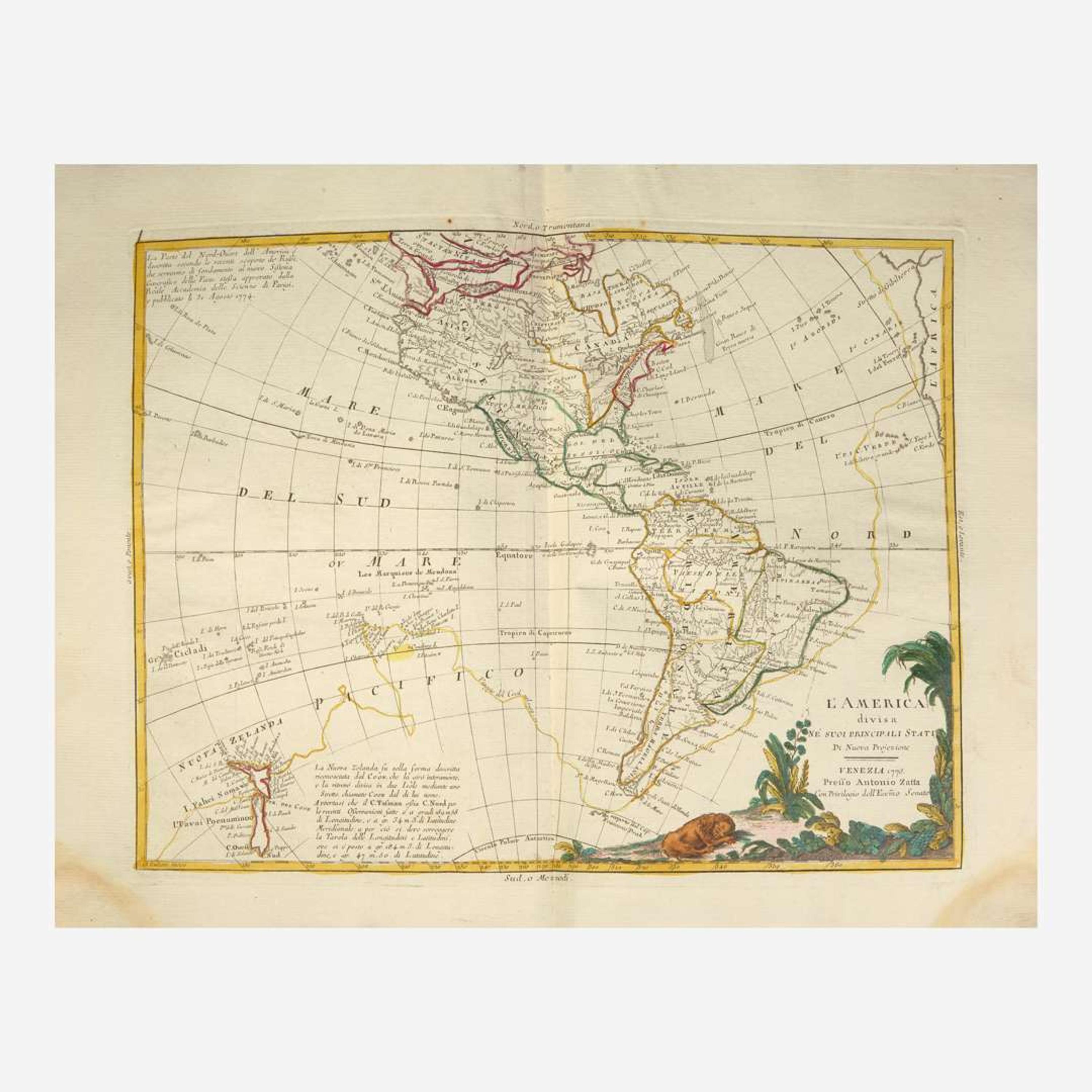 [Maps & Atlases] Zatta, Antonio Atlante novissimo, illustrato ed accresciuto sulle osservazioni, e scoperte fatte dai piu' celebri e piu' recenti geografi Tomo IV
