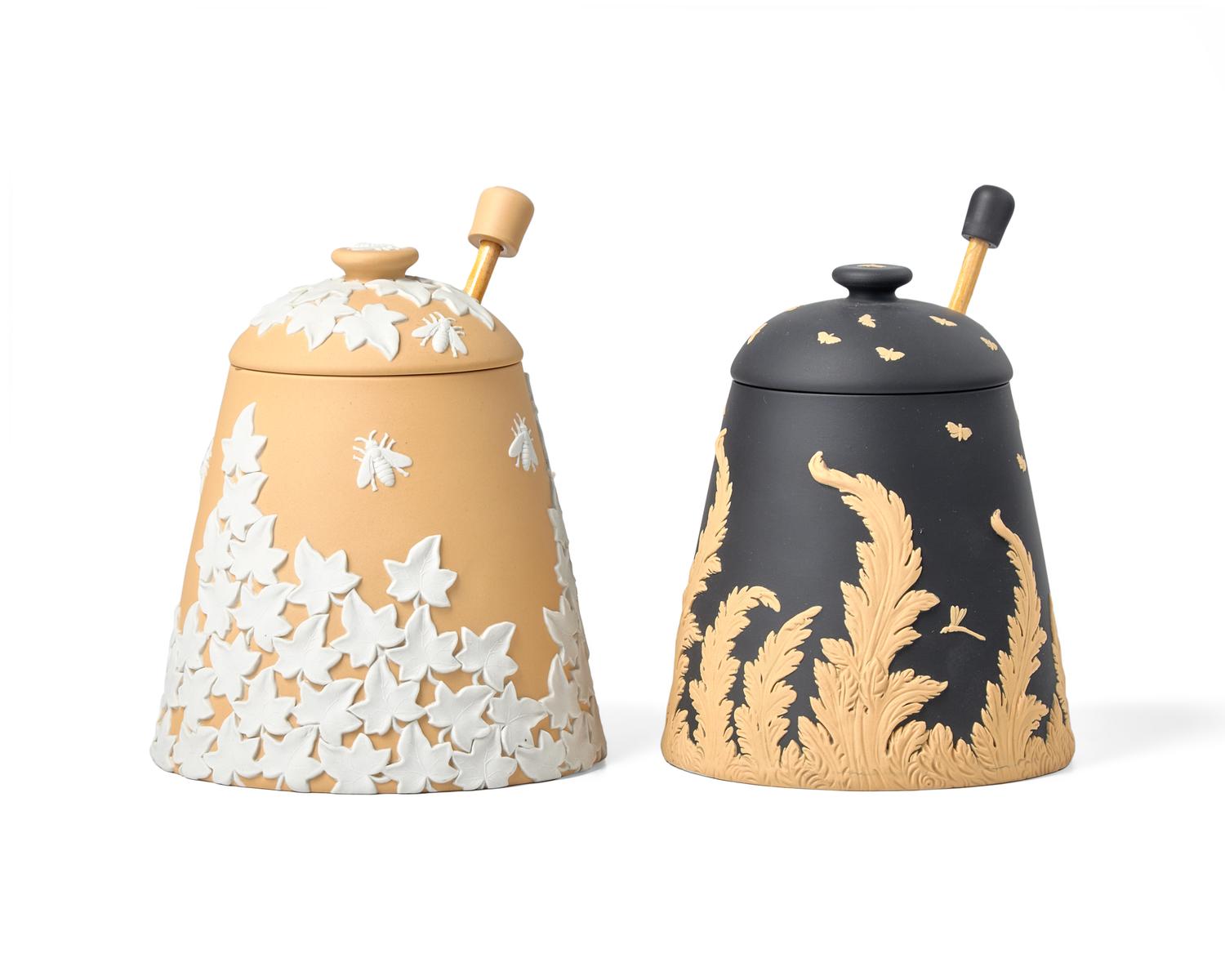 Two PC Harper for Wedgwood Beehive Honey Pots