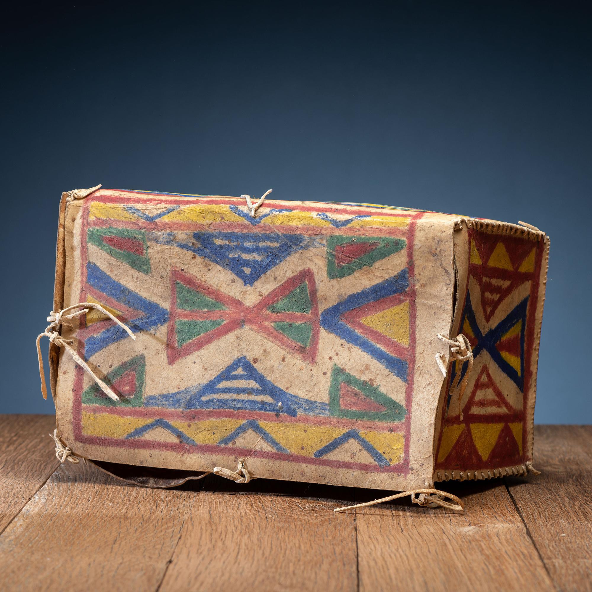 Sioux Painted Parfleche Box