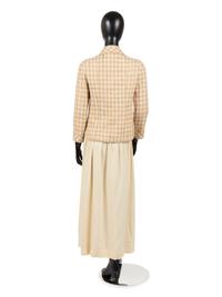 Valentino Couture Wool Tweed Jacket with Crepe Skirt, 1970s
