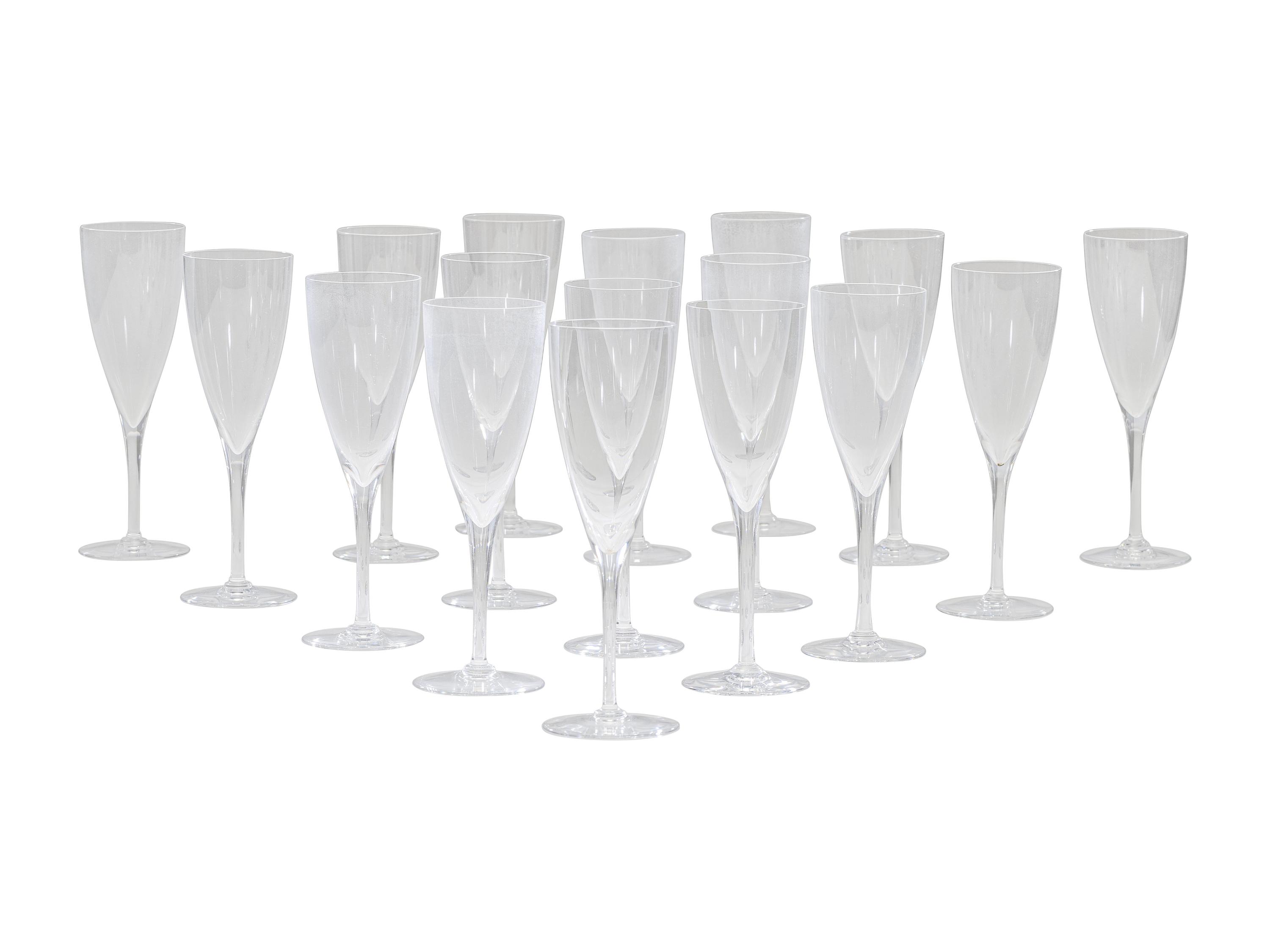 Seventeen Baccarat Angers Pattern Water Goblets