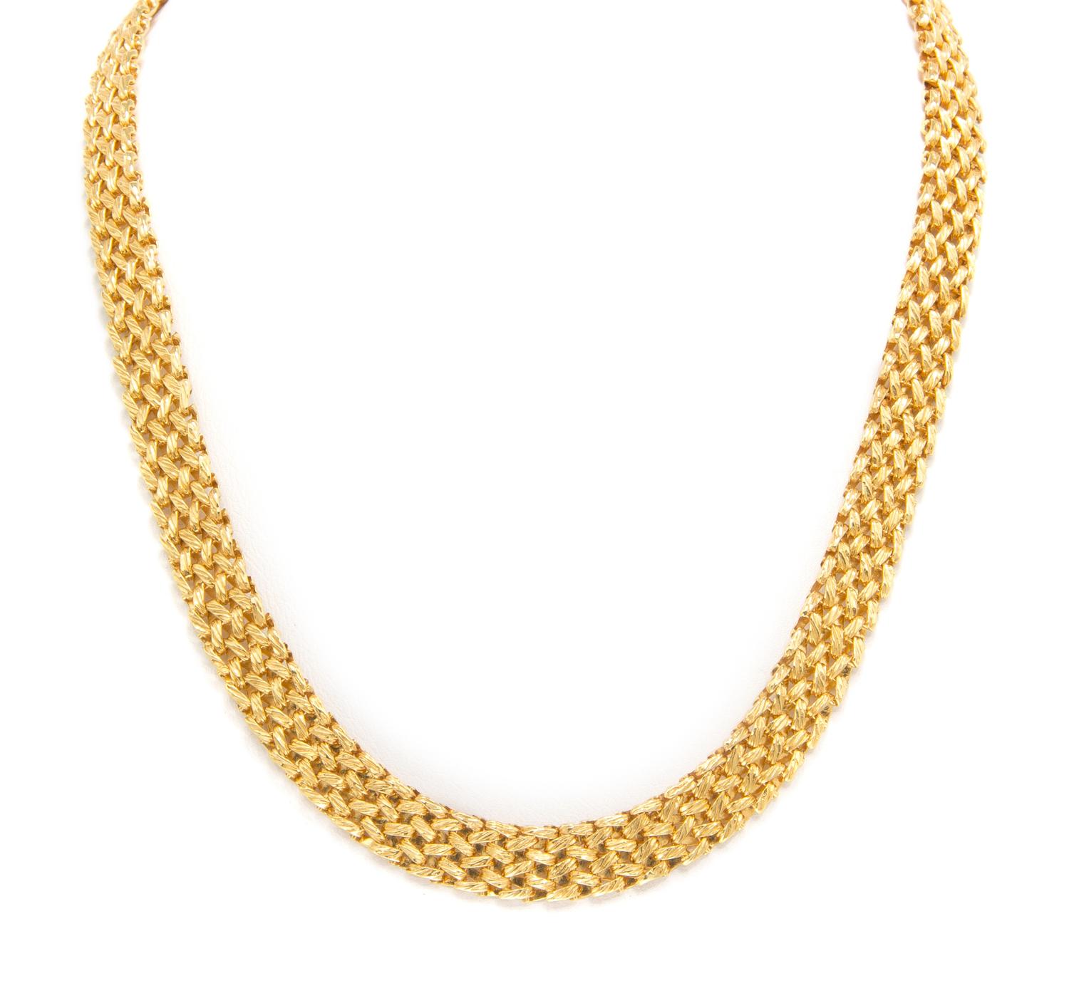 An 18 Karat Yellow Gold Necklace, Tiffany & Co., 31.90 dwts.
