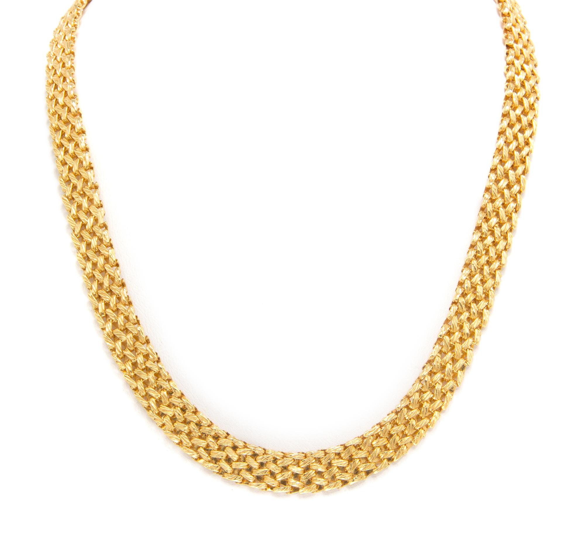An 18 Karat Yellow Gold Necklace, Tiffany & Co., 31.90 dwts.