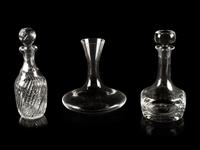 Three Glass Decanters