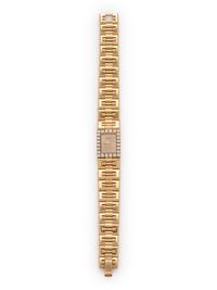 PIAGET, 18K YELLOW GOLD AND DIAMOND WRISTWATCH
