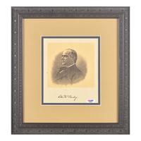[Presidential] McKinley, William. Signed engraved portrait