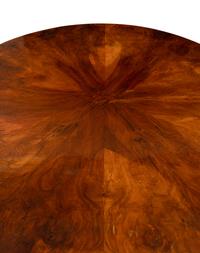A German Part-Ebonized Walnut and Burl Maple Center Table
