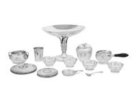Twelve American Silver Table Articles