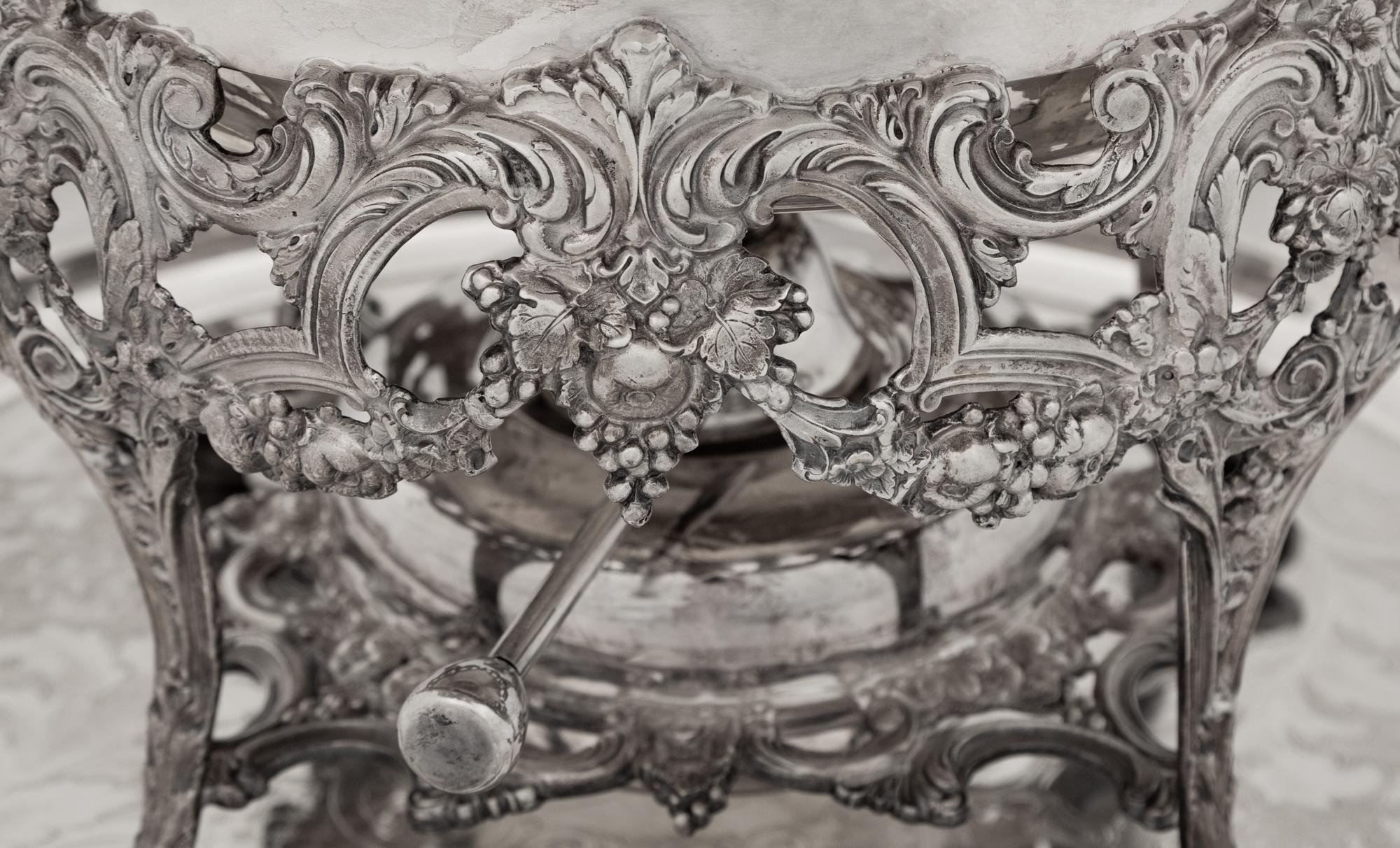 A Group of Silver-Plate Serving Pieces