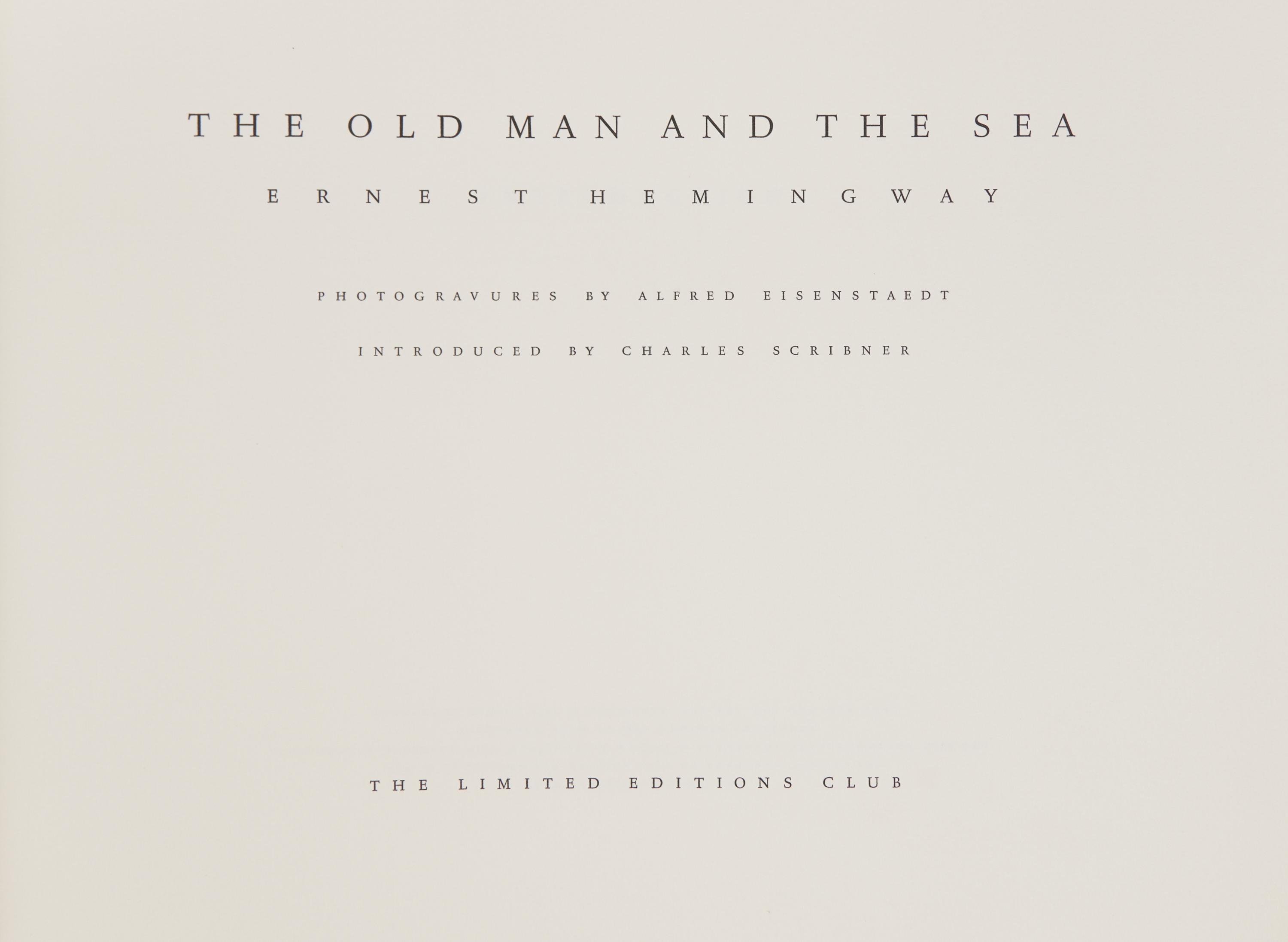 [LIMITED EDITIONS CLUB]. HEMINGWAY, Ernest (1899-1961). The Old Man and the Sea. New York: The Limited Editions Club, [1990].